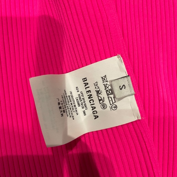 Balenciaga Neon Ribbed-knit Topš - Picture 7 of 9